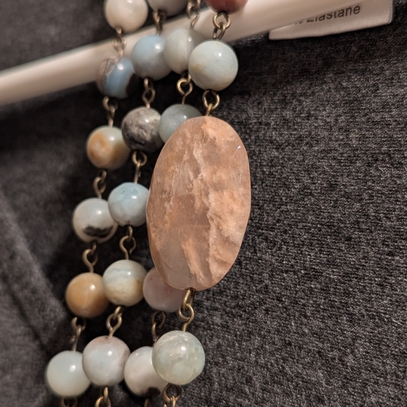 Katia Designs Beaded Necklace with Gold Pendant - Picture 7 of 9